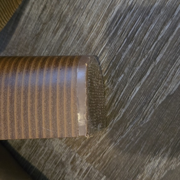 Tan size 7.5 block heeled shoes - Picture 3 of 3